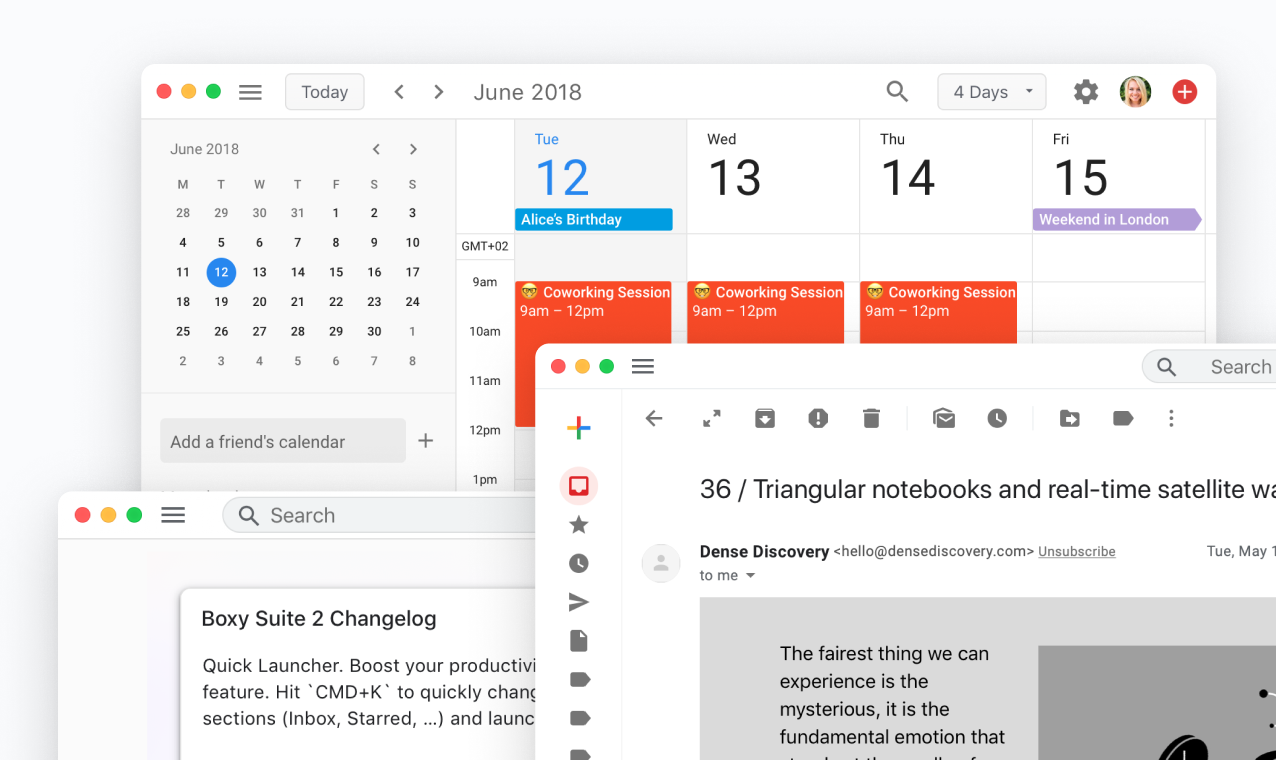best gmail and google calendar app for mac
